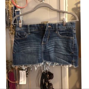 Jean mini skirt